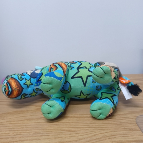 Wild Republic Message From The Planet Rhino Colorful Plush Wildlife Animal - Picture 5 of 11